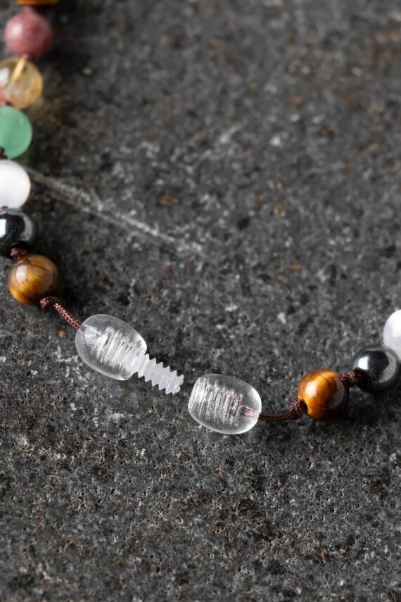 Anne Kolye Doğal Taş Kolye - 5