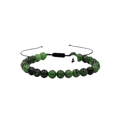 Anyolit 6mm Merdiven Kapama Doğal Taş Bileklik - 2