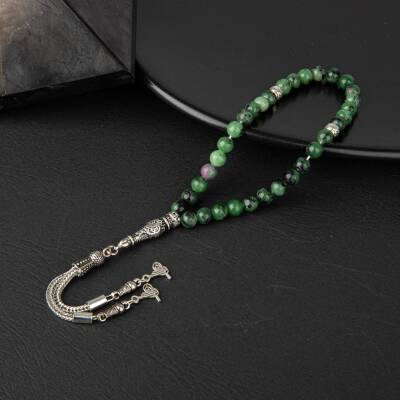 Anyolit Doğal Taş Tesbih 33lük - 6mm - 2