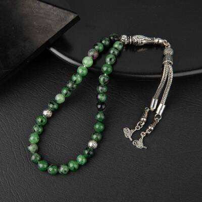 Anyolit Doğal Taş Tesbih 33lük - 6mm - 3