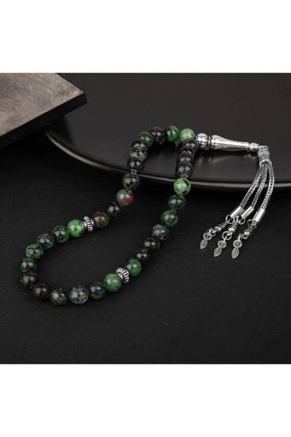Anyolit Doğal Taş Tesbih 33lük - 8mm - 1