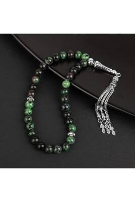 Anyolit Doğal Taş Tesbih 33lük - 8mm - 4