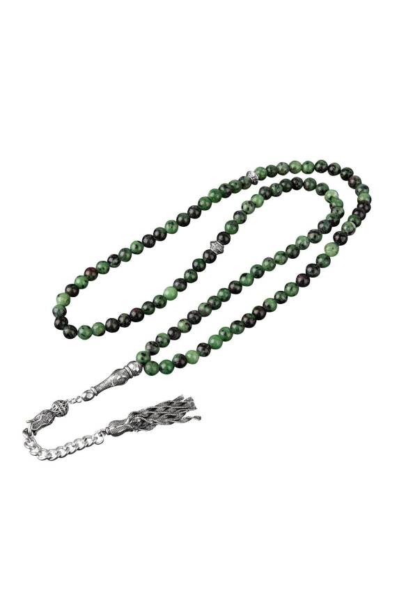 Anyolit Doğal Taş Tesbih 99luk - 6mm - 2