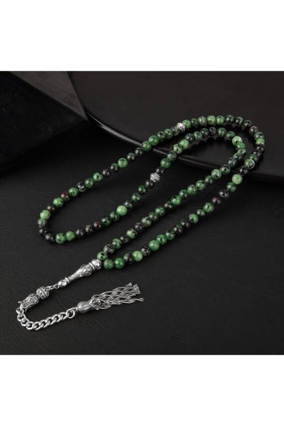 Anyolit Doğal Taş Tesbih 99luk - 6mm - 3