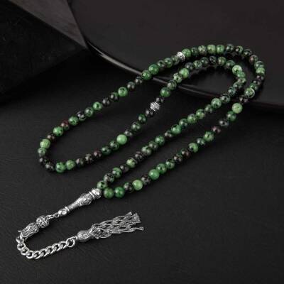 Anyolit Doğal Taş Tesbih 99luk - 6mm - Doğal Taş