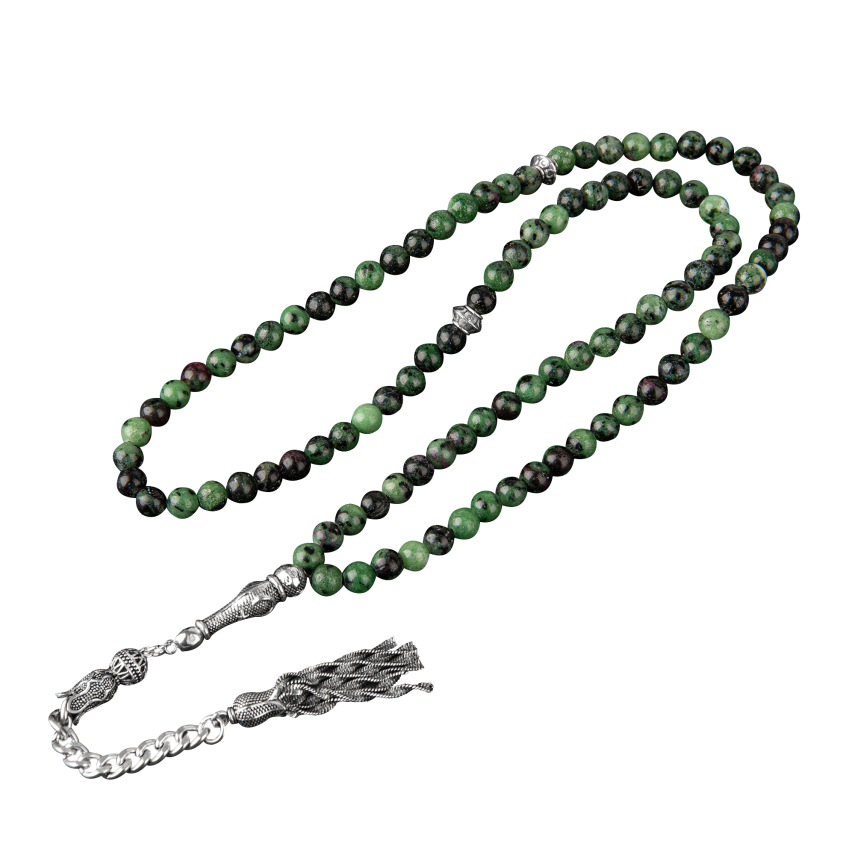 Anyolit Doğal Taş Tesbih 99luk - 6mm - 4