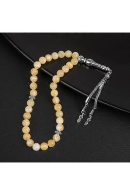 Aragonit Doğal Taş Tesbih 33lük - 8mm - Osmanlı Doğaltaş