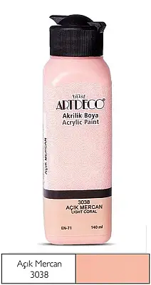 Artdeco Akrilik Boya 140 ml Açık Mercan - Artdeco (1)
