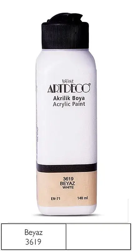 Artdeco Akrilik Boya 140 ml Beyaz - 1