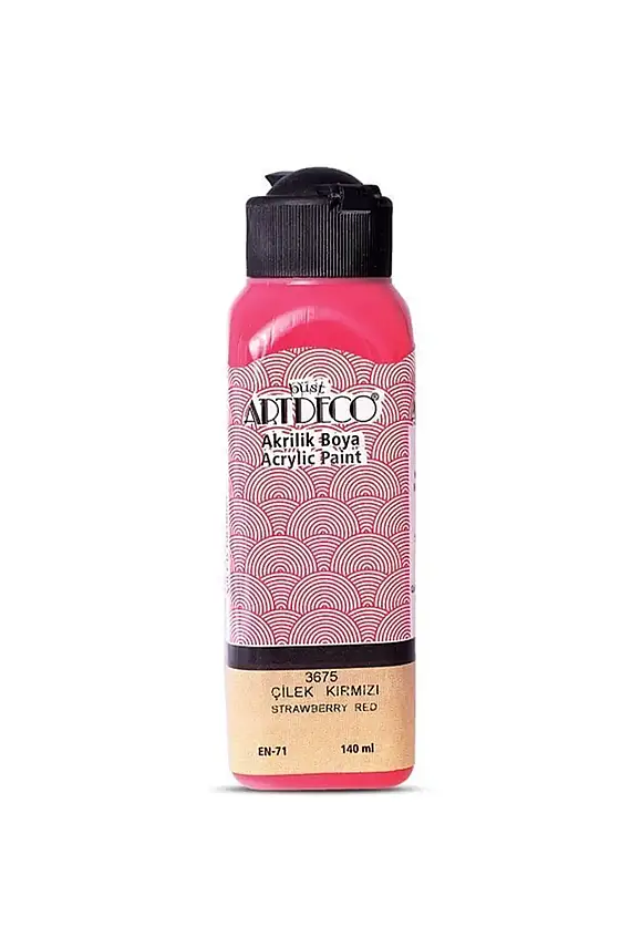 Artdeco Akrilik Boya 140 ml Çilek Kırmızı - 1