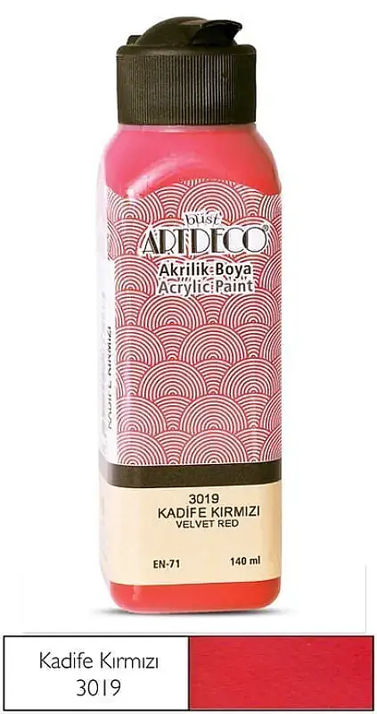 Artdeco Akrilik Boya 140 ml Kadife Kırmızı - 1