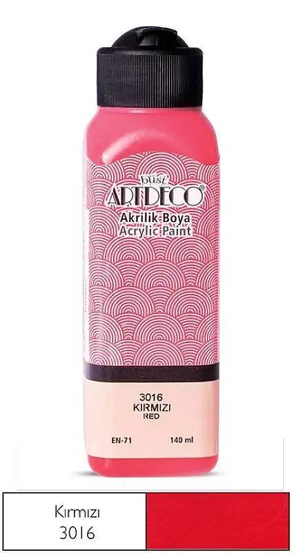 Artdeco Akrilik Boya 140 ml Kırmızı - 2