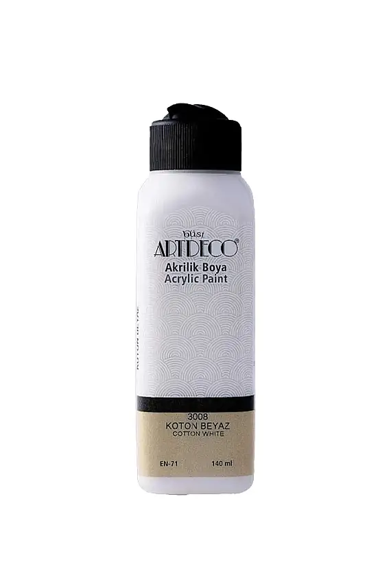 Artdeco Akrilik Boya 140 ml Koton Beyaz - 1
