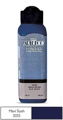 Artdeco Akrilik Boya 140 ml Mavi Siyah - 1