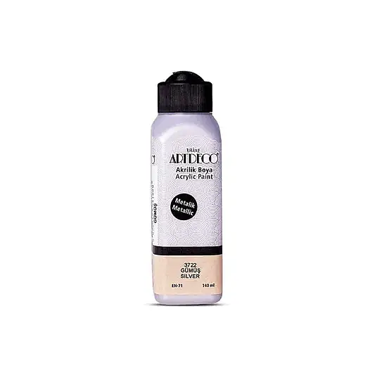 Artdeco Akrilik Boya 140 ml Metalik Gümüş - 1