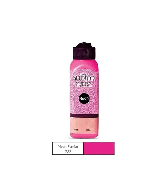 Artdeco Akrilik Boya 140 ml Neon Pembe - 1