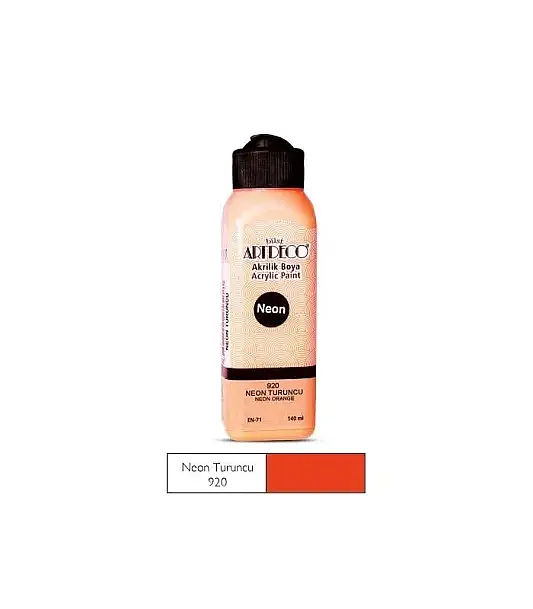 Artdeco Akrilik Boya 140 ml Neon Turuncu - 2