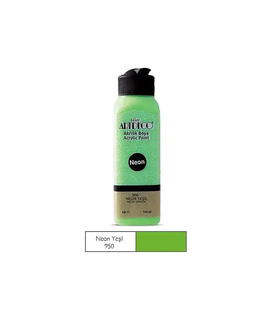 Artdeco Akrilik Boya 140 ml Neon Yeşil - 2