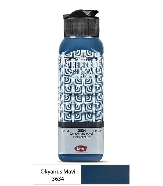 Artdeco Akrilik Boya 140 ml Okyanus Mavi - 2