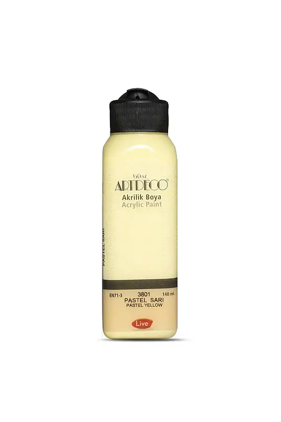 Artdeco Akrilik Boya 140 ml Pastel Sarı - 1