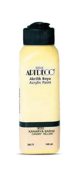 Artdeco Akrilik Boya 140ml Kanarya Sarı - 2