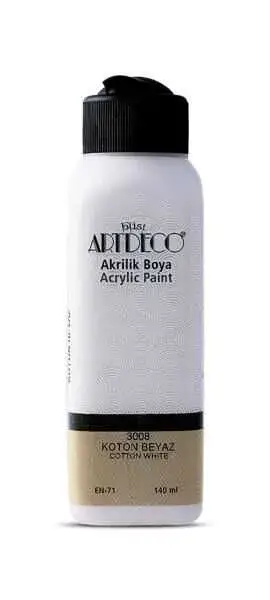 Artdeco Akrilik Boya 140ml Koton Beyaz - 1