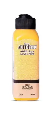 Artdeco Akrilik Boya 140ml Koyu Sarı - 1