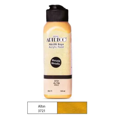Artdeco Akrilik Boya 140ml Metalik Altın - 1