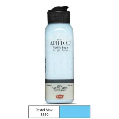 Artdeco Akrilik Boya 140ml Pastel Mavi - 2