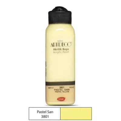 Artdeco Akrilik Boya 140ml Pastel Sarı - 1