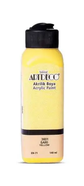 Artdeco Akrilik Boya 140ml Sarı - 2