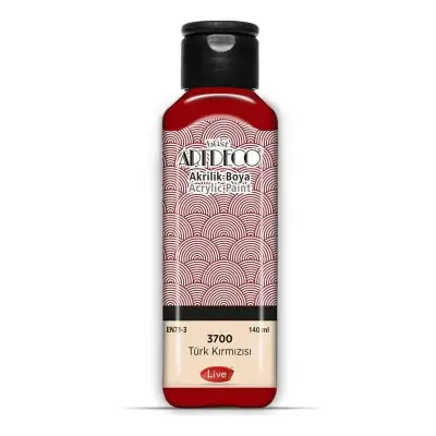 Artdeco Akrilik Boya 140ml Türk Kırmızısı 3700 - 1