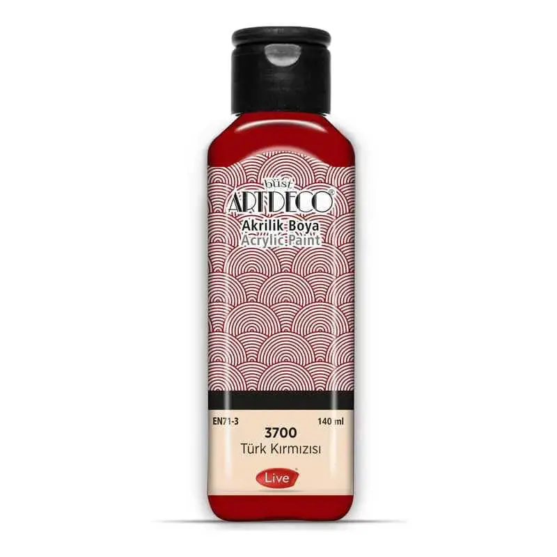 Artdeco Akrilik Boya 140ml Türk Kırmızısı 3700 - 1