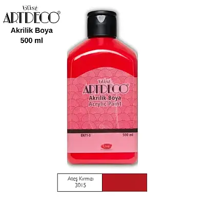 Artdeco Akrilik Boya 500 ml Ateş Kırmızı - Artdeco (1)