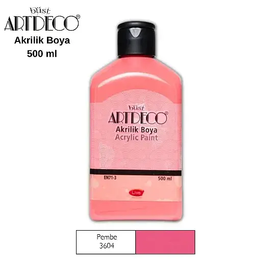Artdeco Akrilik Boya 500 ml Pembe - 1