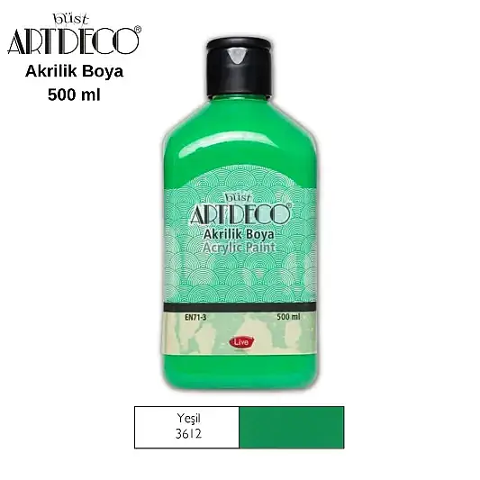 Artdeco Akrilik Boya 500 ml Yeşil - 1