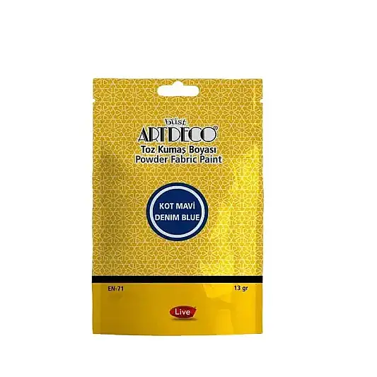 Artdeco Toz Kumaş Boyası 13 gr Kot Mavi - 1