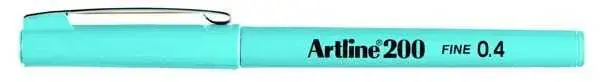 Artline 200 Fineliner 0.4 Keçe Uçlu Yazı Kalemi Açık Mavi - 1