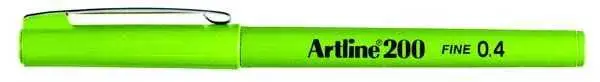Artline 200 Fineliner 0.4 Keçe Uçlu Yazı Kalemi Fıstık Yeşil - 1