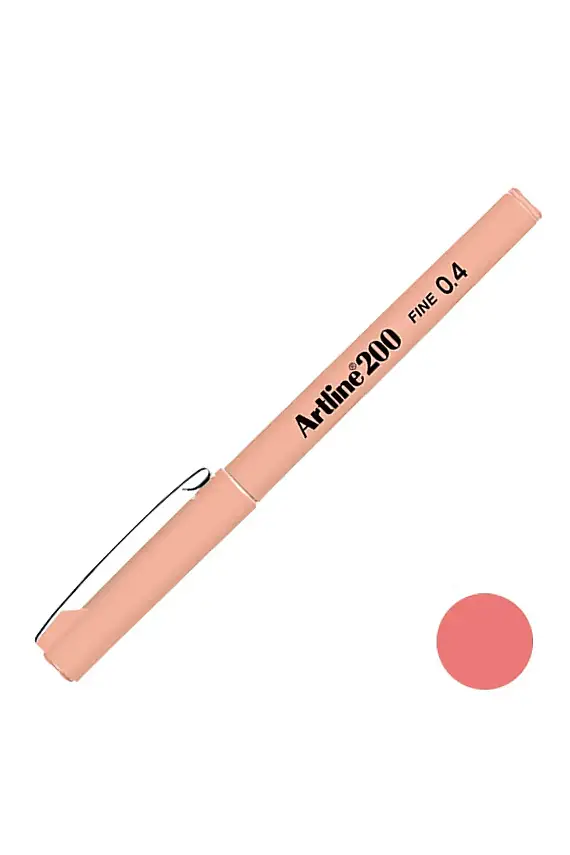 Artline 200 Fineliner 0.4 Keçe Uçlu Yazı Kalemi Kayısı - 1
