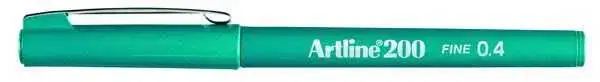 Artline 200 Fineliner 0.4 Keçe Uçlu Yazı Kalemi Koyu Yeşil - 1