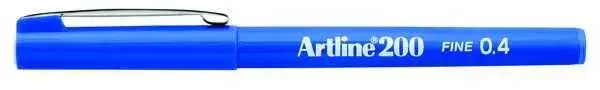Artline 200 Fineliner 0.4 Keçe Uçlu Yazı Kalemi Mavi - 1