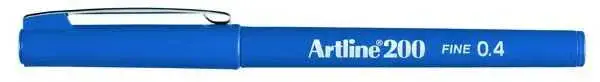 Artline 200 Fineliner 0.4 Keçe Uçlu Yazı Kalemi Royal Mavi - 1