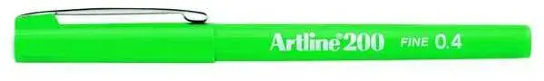 Artline 200 Fineliner 0.4 Keçe Uçlu Yazı Kalemi Yeşil - 1