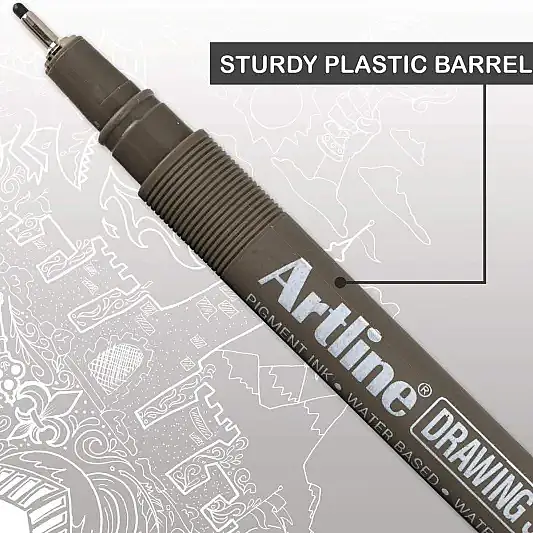 Artline Drawing System Brush Teknik Çizim Kalemi Siyah Fırça Uçlu - 3