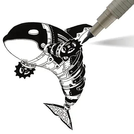 Artline Drawing System Brush Teknik Çizim Kalemi Siyah Fırça Uçlu - 4
