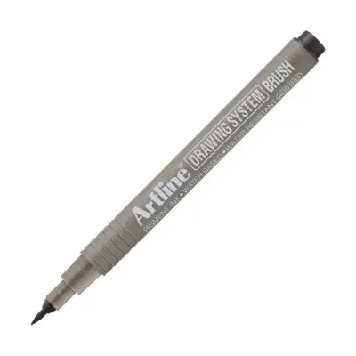 Artline Drawing System Brush Teknik Çizim Kalemi Siyah Fırça Uçlu - 2