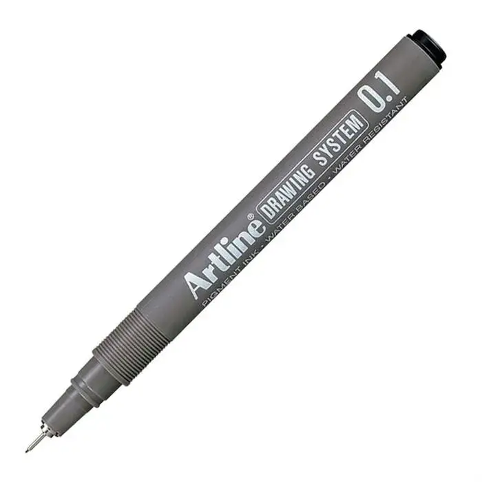 Artline Drawing System Teknik Çizim Kalemi Siyah 0.4 Uç - 1