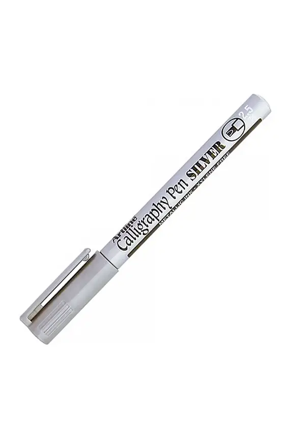 Artline Metalik Kaligrafi Kalemi 2.5 mm Gümüş - 1