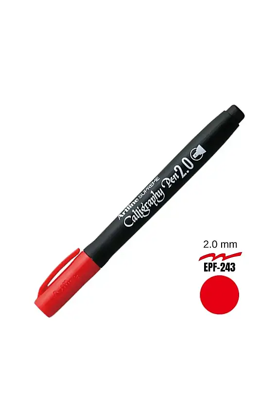 Artline Supreme Kaligrafi Kalemi 2.0 Kırmızı - 1